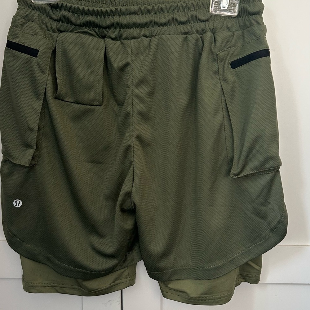 lululemon athletica Olive Green Athletic Shorts